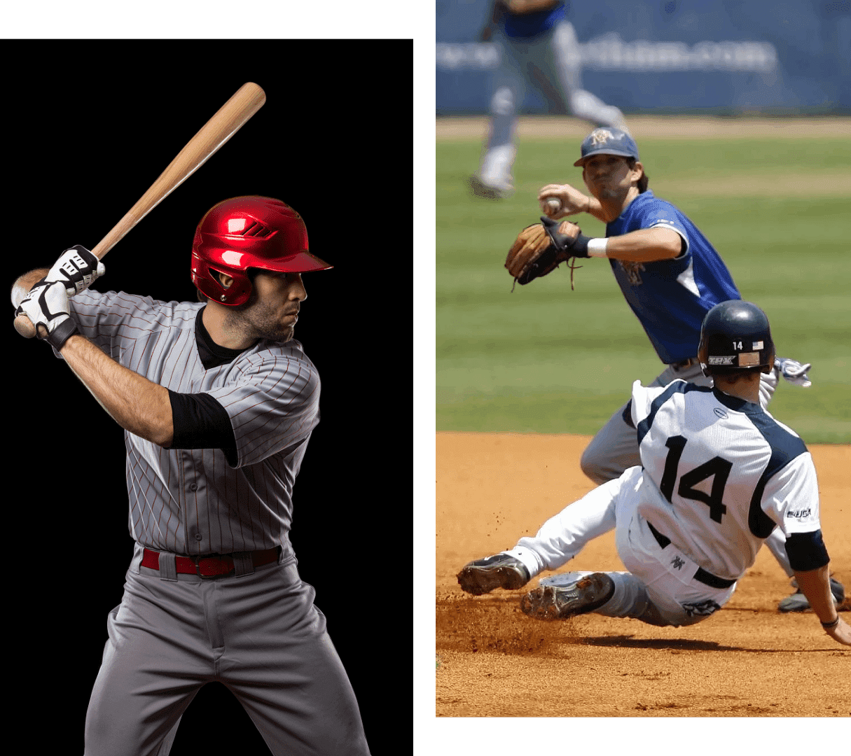 A baseball batter preparing to swing with a bat.